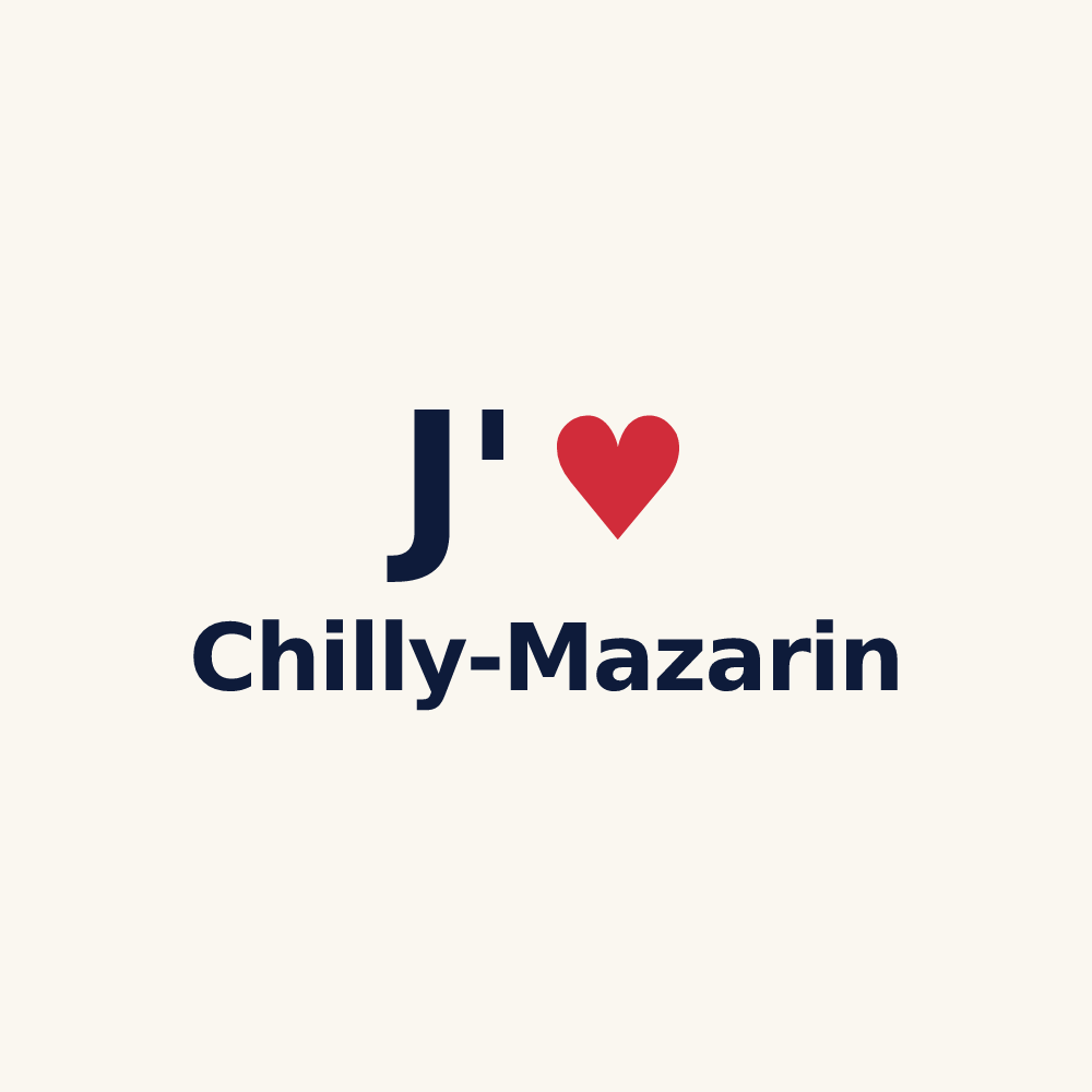 Tasse personnalisée Chilly-Mazarin — design J'aime Chilly-Mazarin