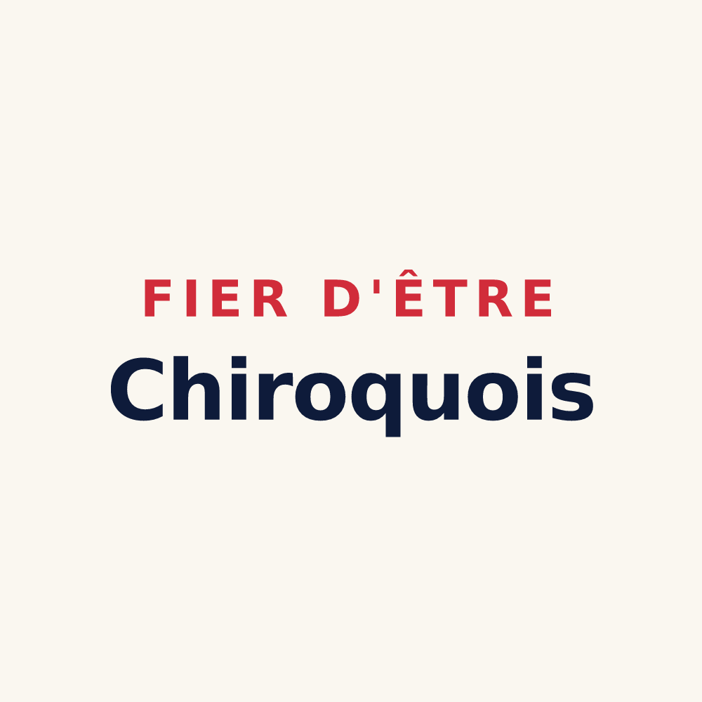 Tasse « Fier d'être Chiroquois » — design pour Chilly-Mazarin