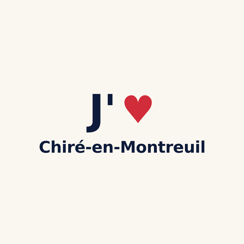 Tasse personnalisée Chiré-en-Montreuil — design J'aime Chiré-en-Montreuil