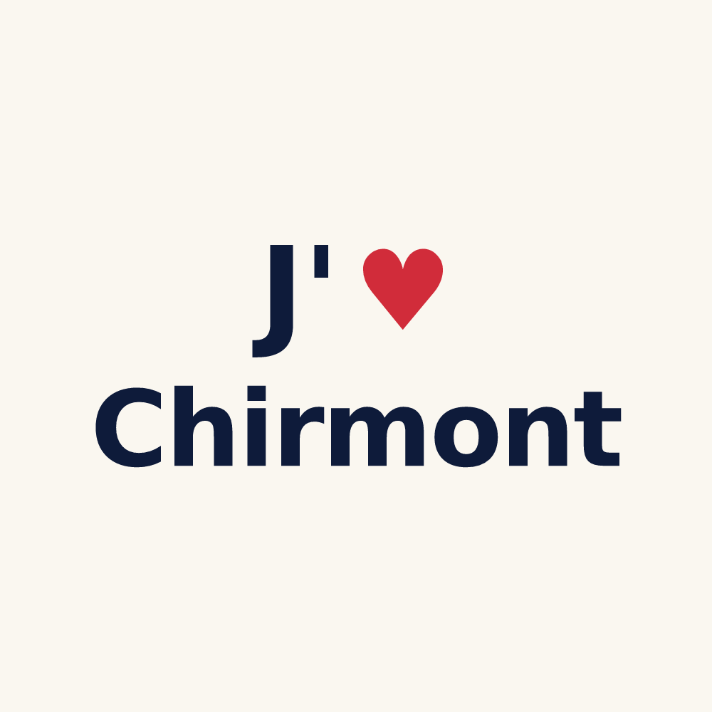 Tasse personnalisée Chirmont — design J'aime Chirmont
