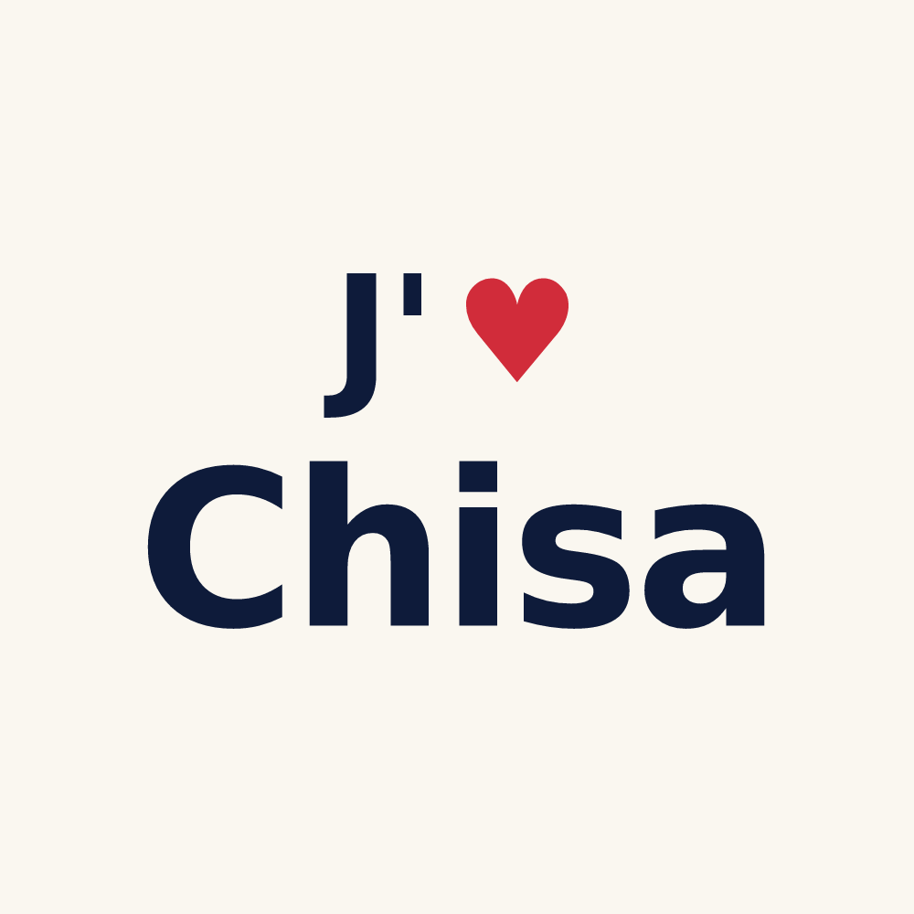 Tasse personnalisée Chisa — design J'aime Chisa