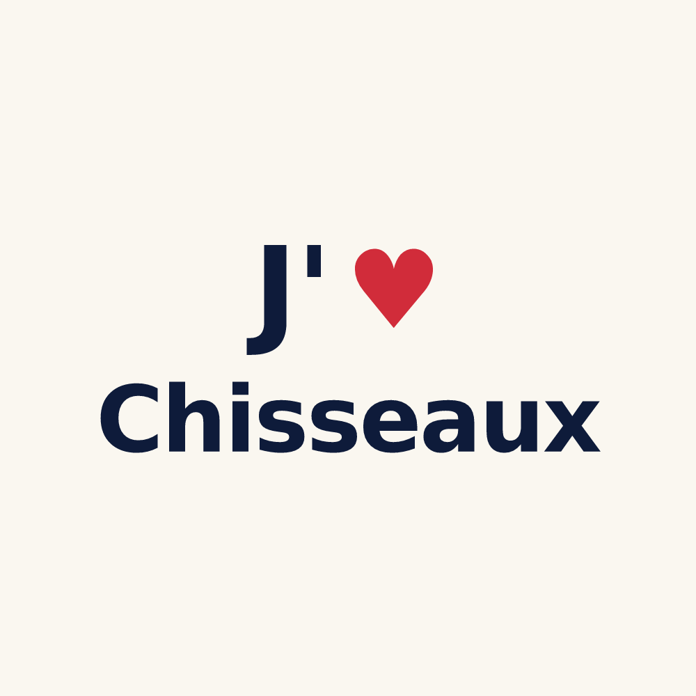 Tasse personnalisée Chisseaux — design J'aime Chisseaux
