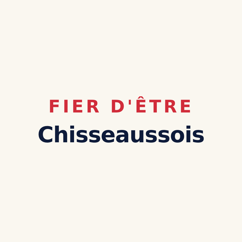 Tasse « Fier d'être Chisseaussois » — design pour Chisseaux