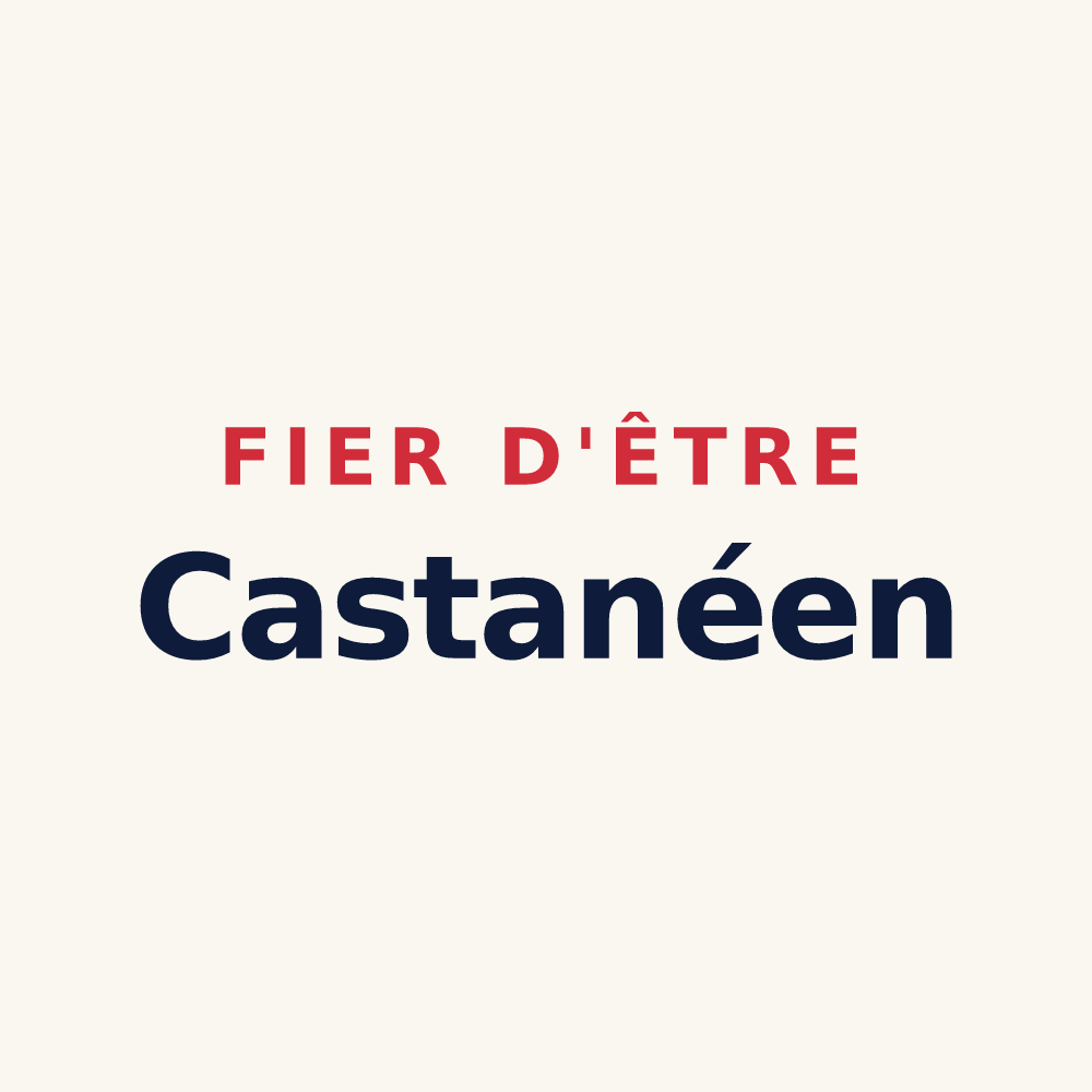 Tasse « Fier d'être Castanéen » — design pour Chitenay