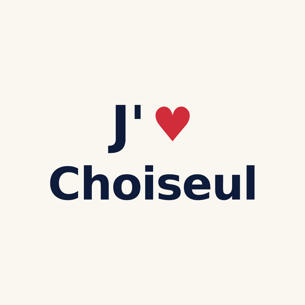 Tasse personnalisée Choiseul — design J'aime Choiseul