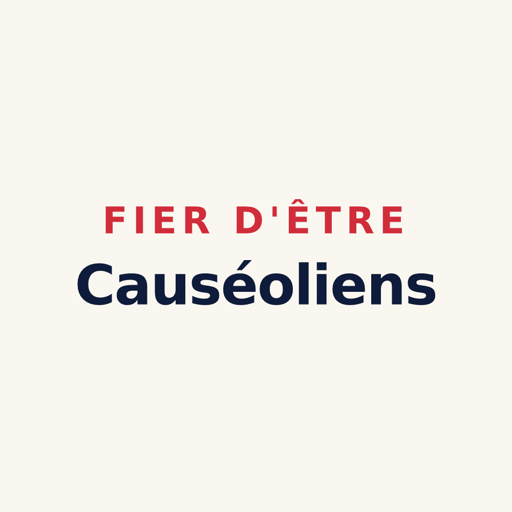 Tasse « Fier d'être Causéoliens » — design pour Choiseul
