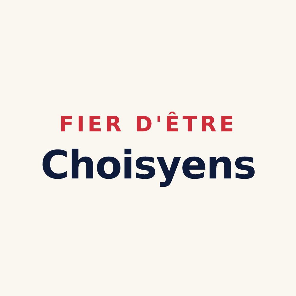 Tasse « Fier d'être Choisyens » — design pour Choisy-le-Roi