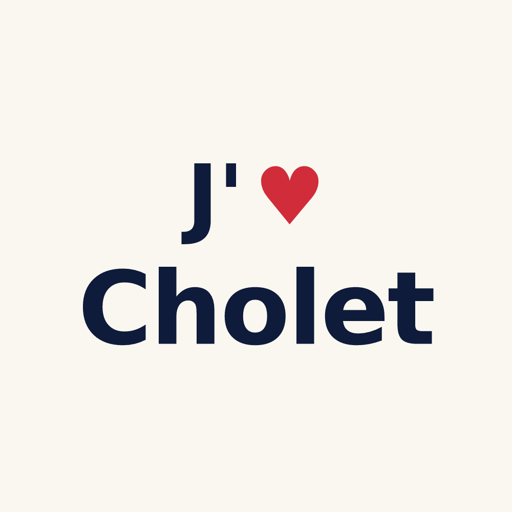 Tasse personnalisée Cholet — design J'aime Cholet