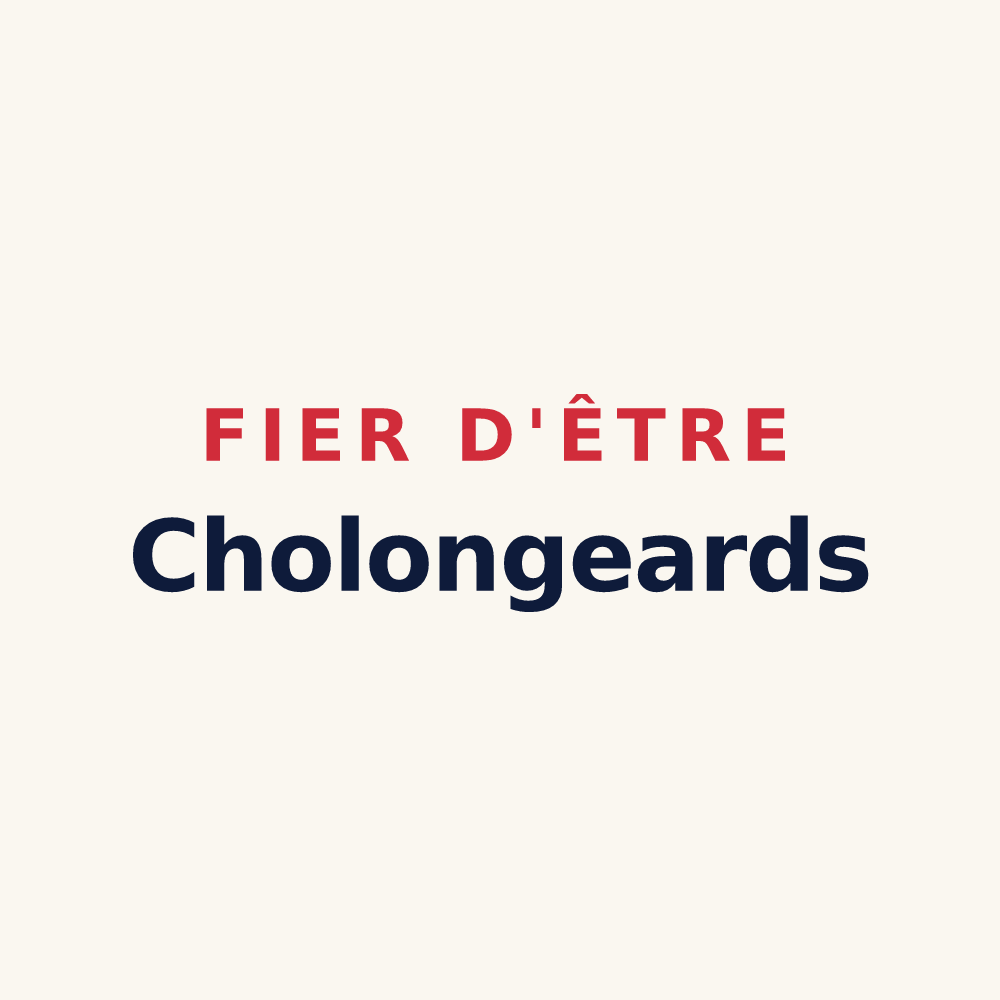Tasse « Fier d'être Cholongeards » — design pour Cholonge