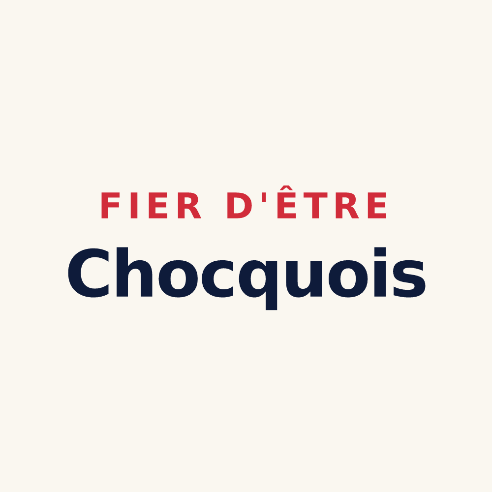 Tasse « Fier d'être Chocquois » — design pour Choqueuse-les-Bénards