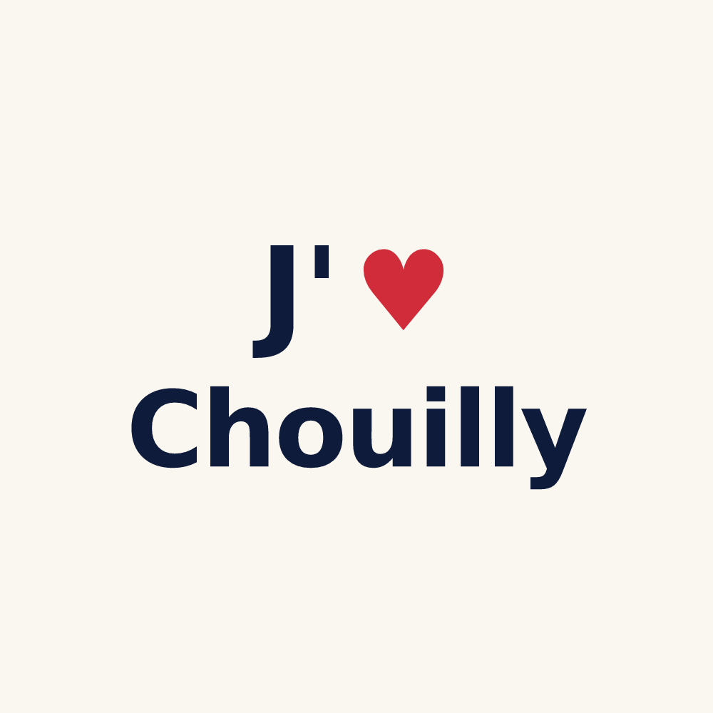 Tasse personnalisée Chouilly — design J'aime Chouilly