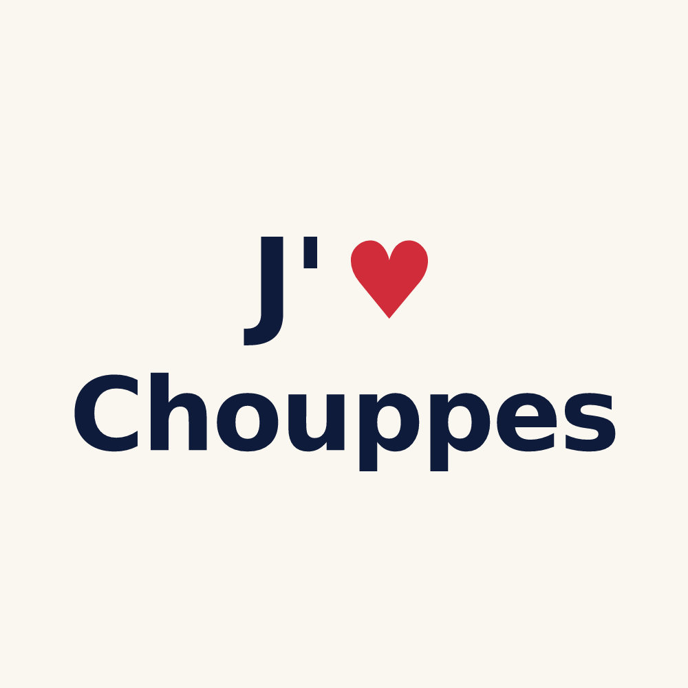 Tasse personnalisée Chouppes — design J'aime Chouppes