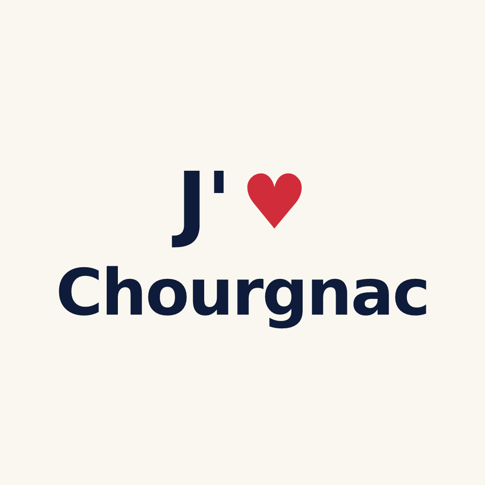 Tasse personnalisée Chourgnac — design J'aime Chourgnac