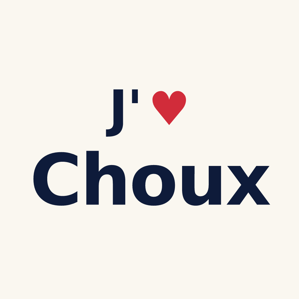 Tasse personnalisée Choux — design J'aime Choux