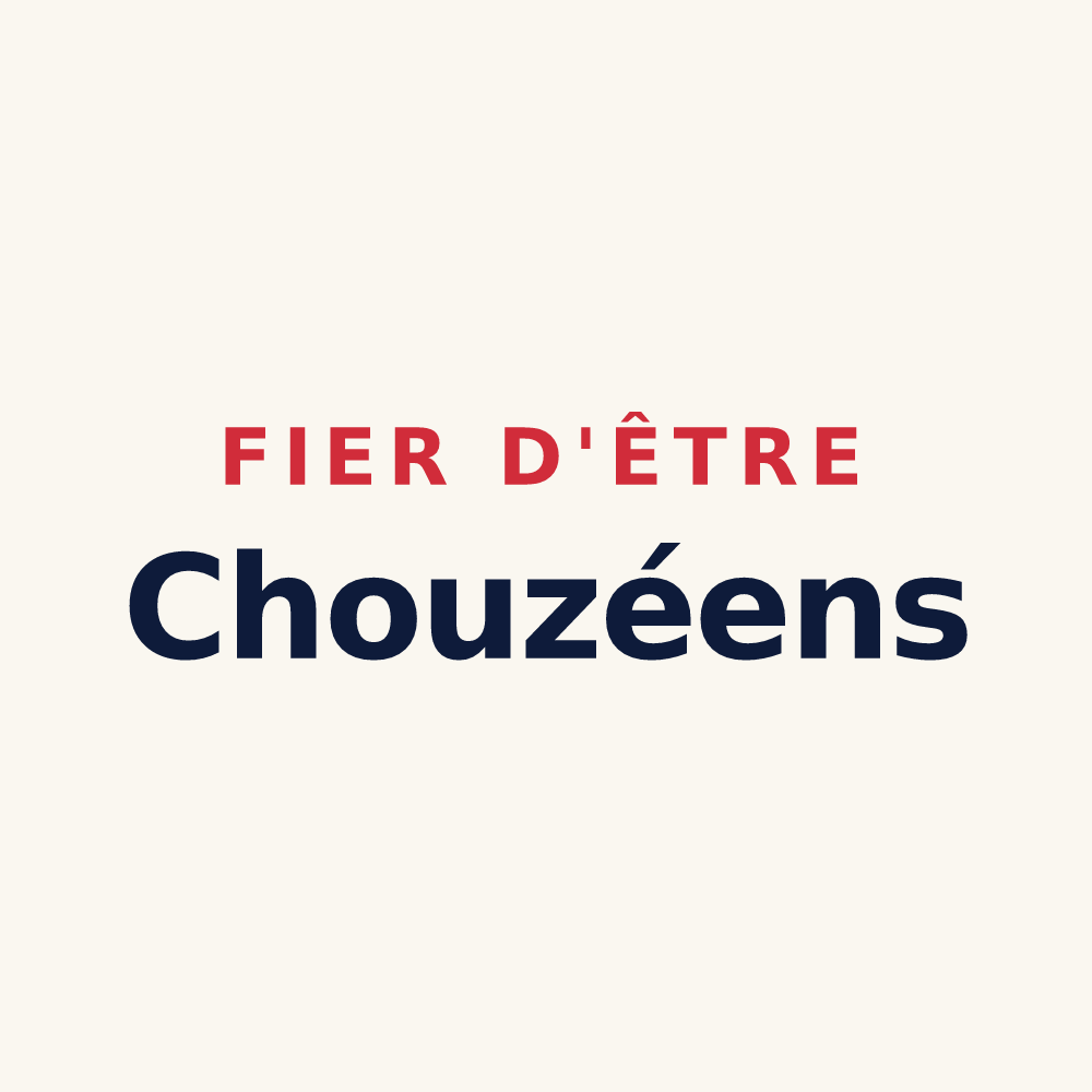 Tasse « Fier d'être Chouzéens » — design pour Chouzé-sur-Loire