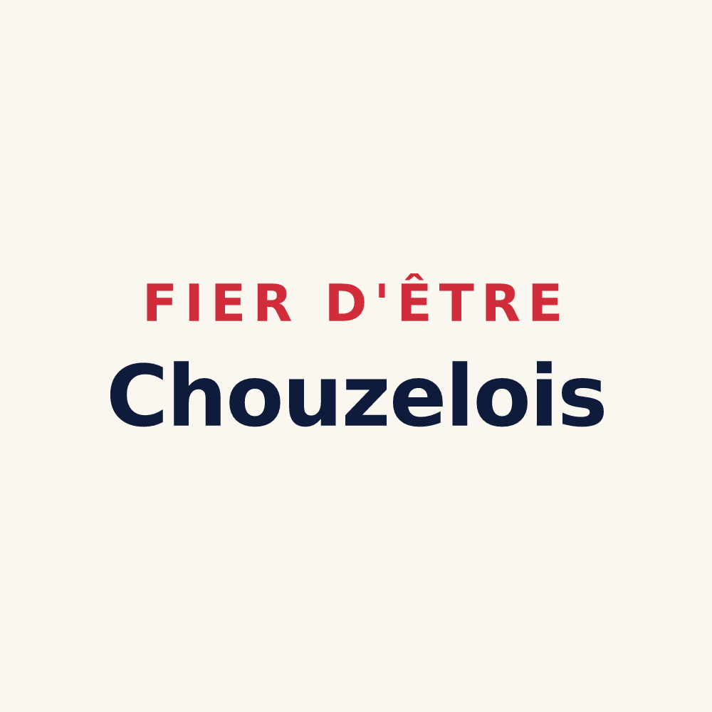 Tasse « Fier d'être Chouzelois » — design pour Chouzelot