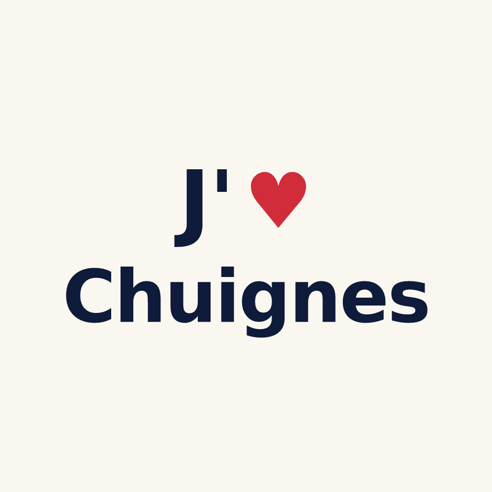Tasse personnalisée Chuignes — design J'aime Chuignes