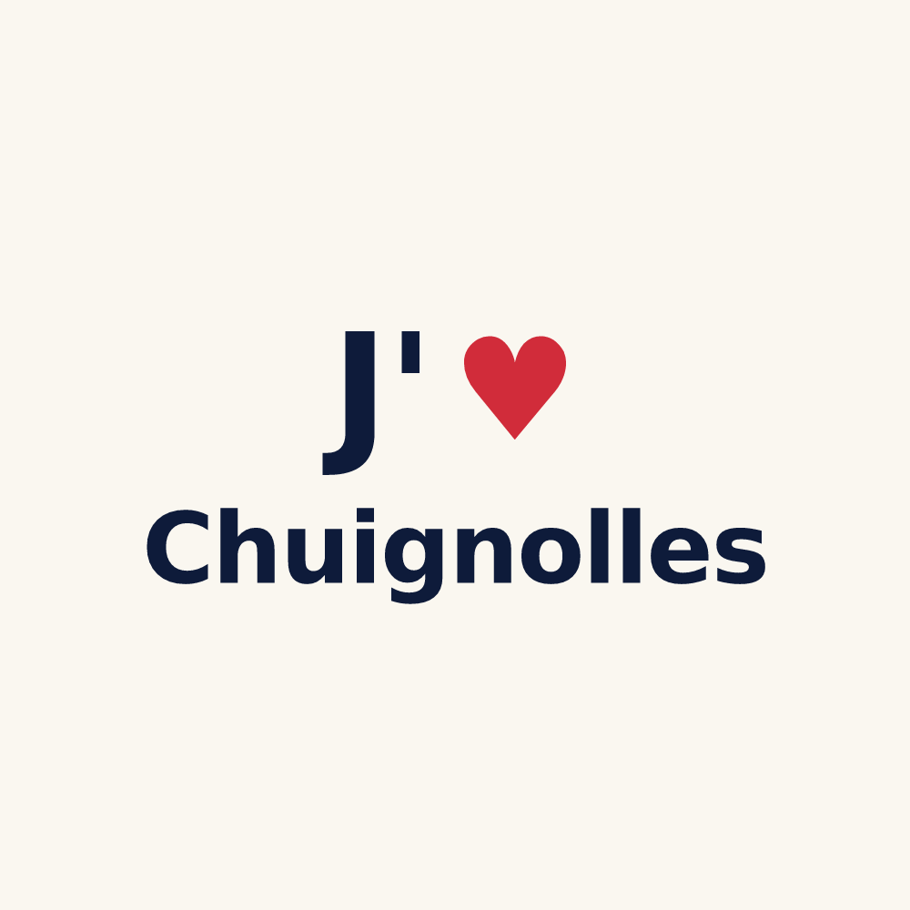 Tasse personnalisée Chuignolles — design J'aime Chuignolles