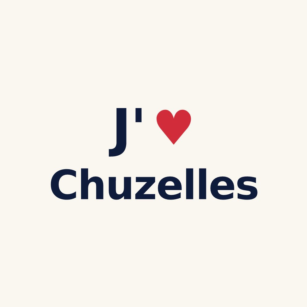 Tasse personnalisée Chuzelles — design J'aime Chuzelles