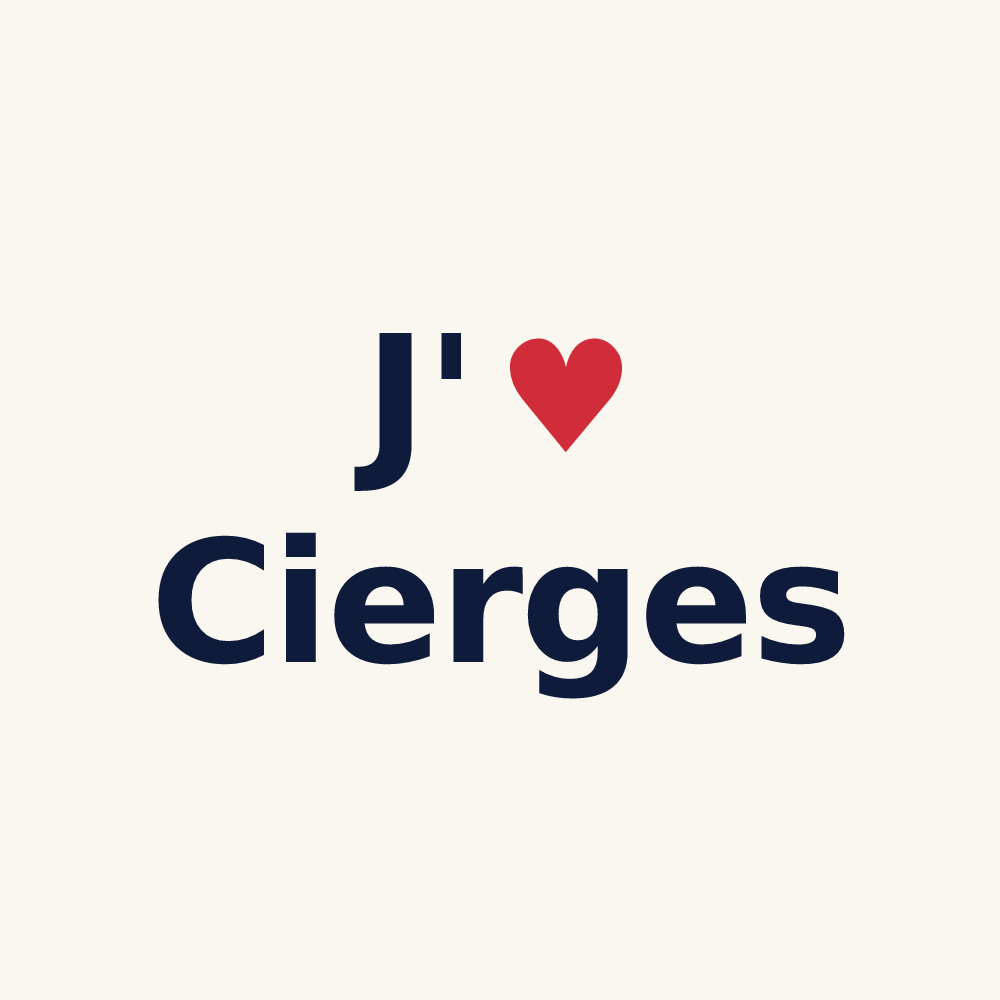 Tasse personnalisée Cierges — design J'aime Cierges