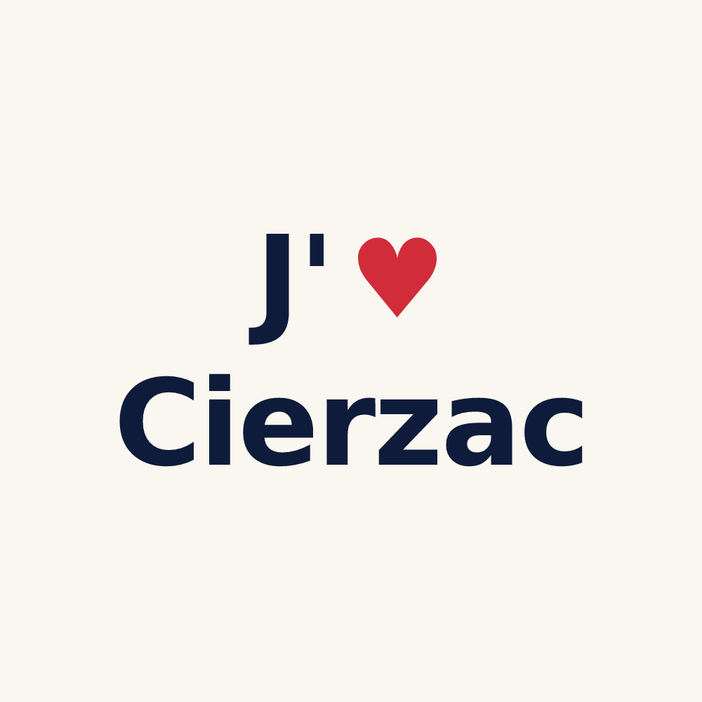 Tasse personnalisée Cierzac — design J'aime Cierzac