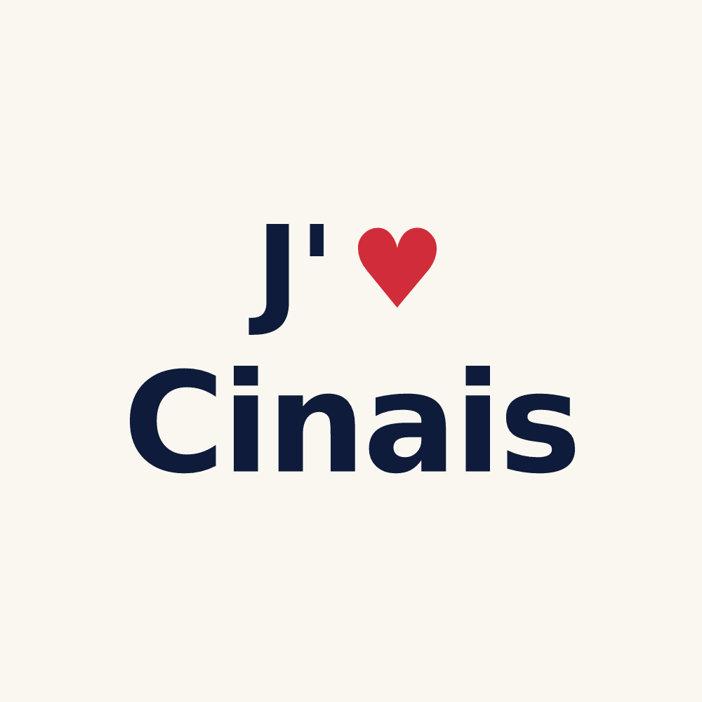 Tasse personnalisée Cinais — design J'aime Cinais