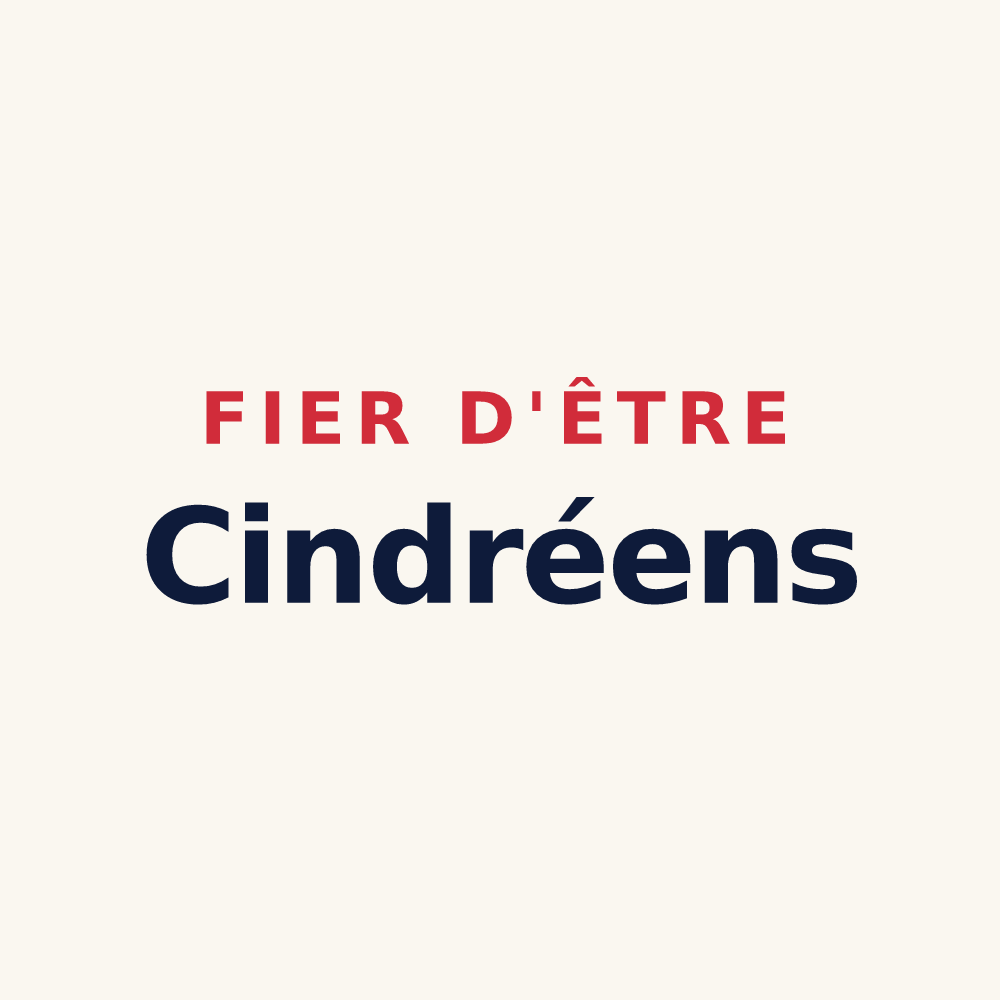 Tasse « Fier d'être Cindréens » — design pour Cindré