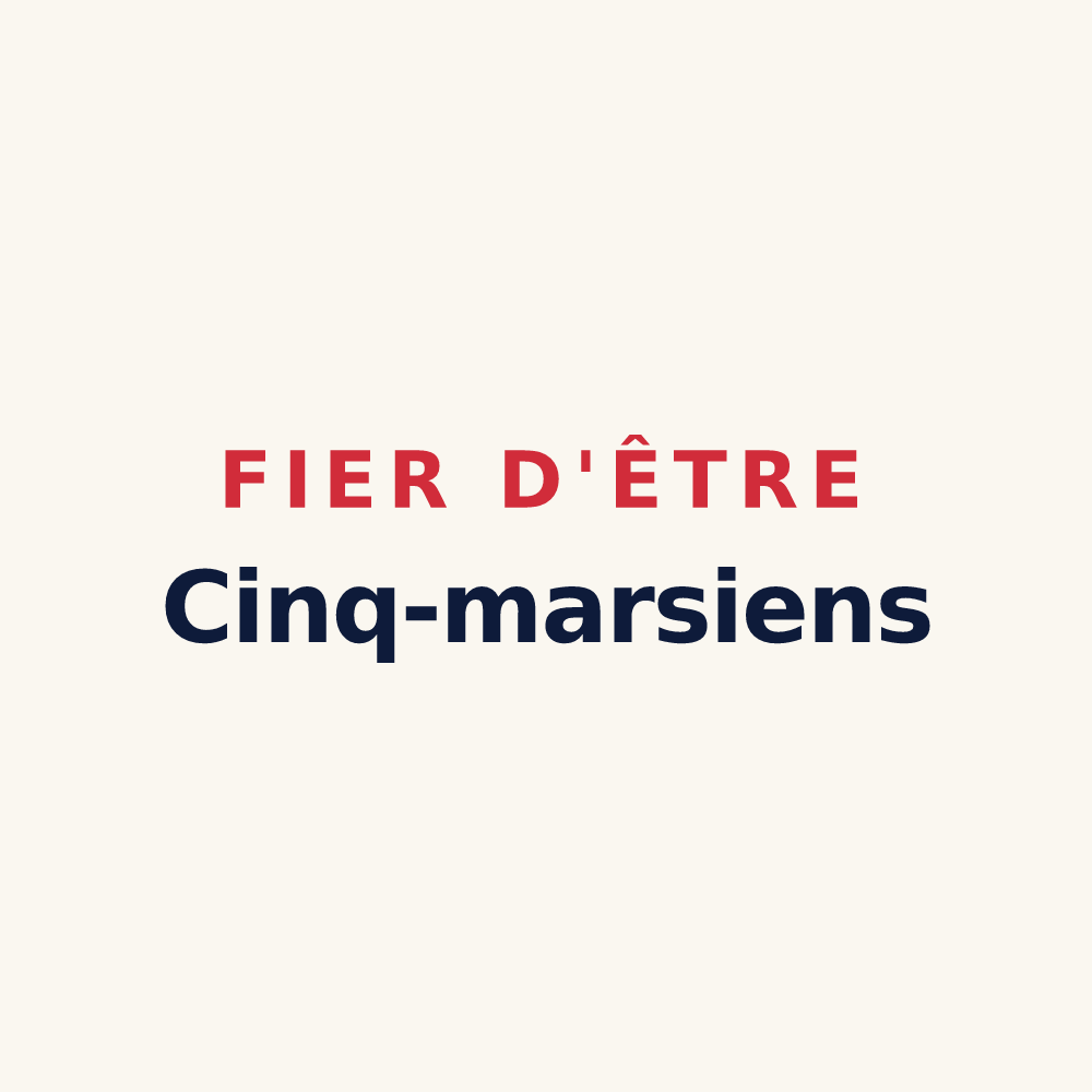 Tasse « Fier d'être Cinq-marsiens » — design pour Cinq-Mars-la-Pile