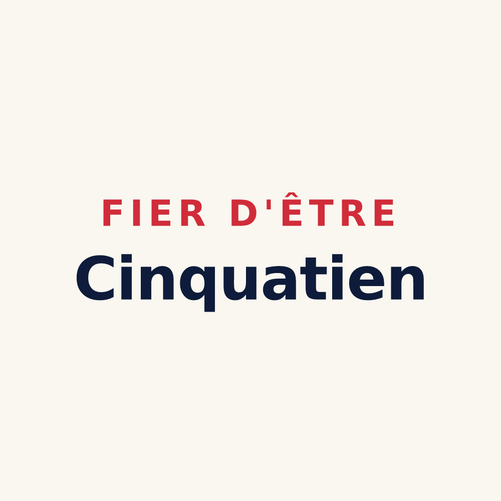 Tasse « Fier d'être Cinquatien » — design pour Cinqueux