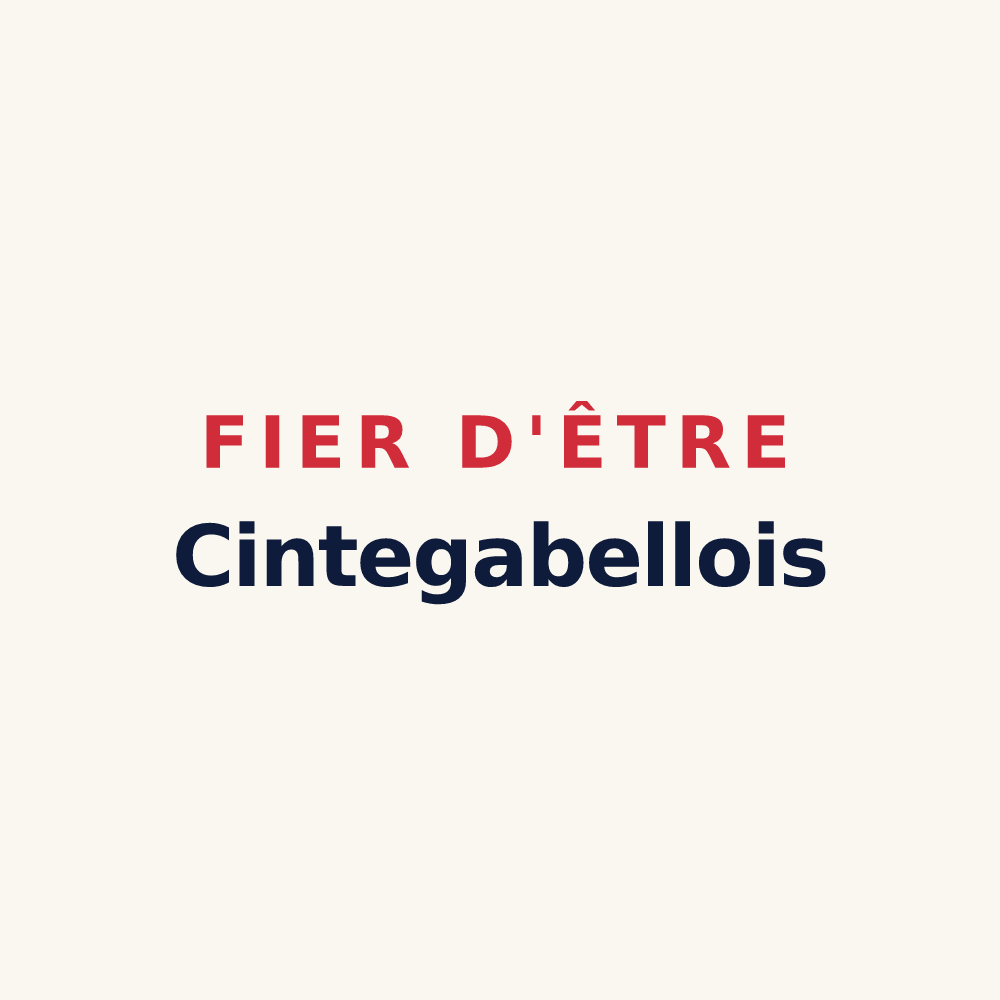 Tasse « Fier d'être Cintegabellois » — design pour Cintegabelle