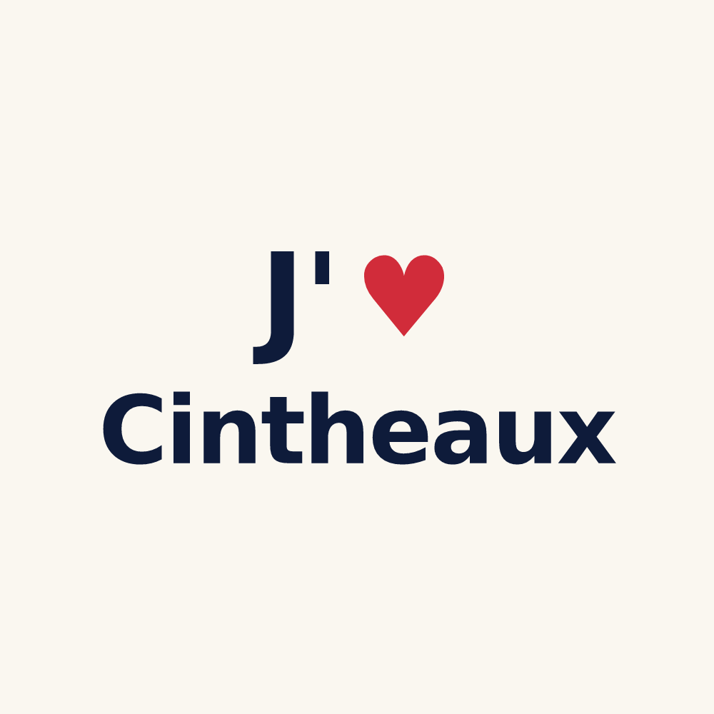 Tasse personnalisée Cintheaux — design J'aime Cintheaux