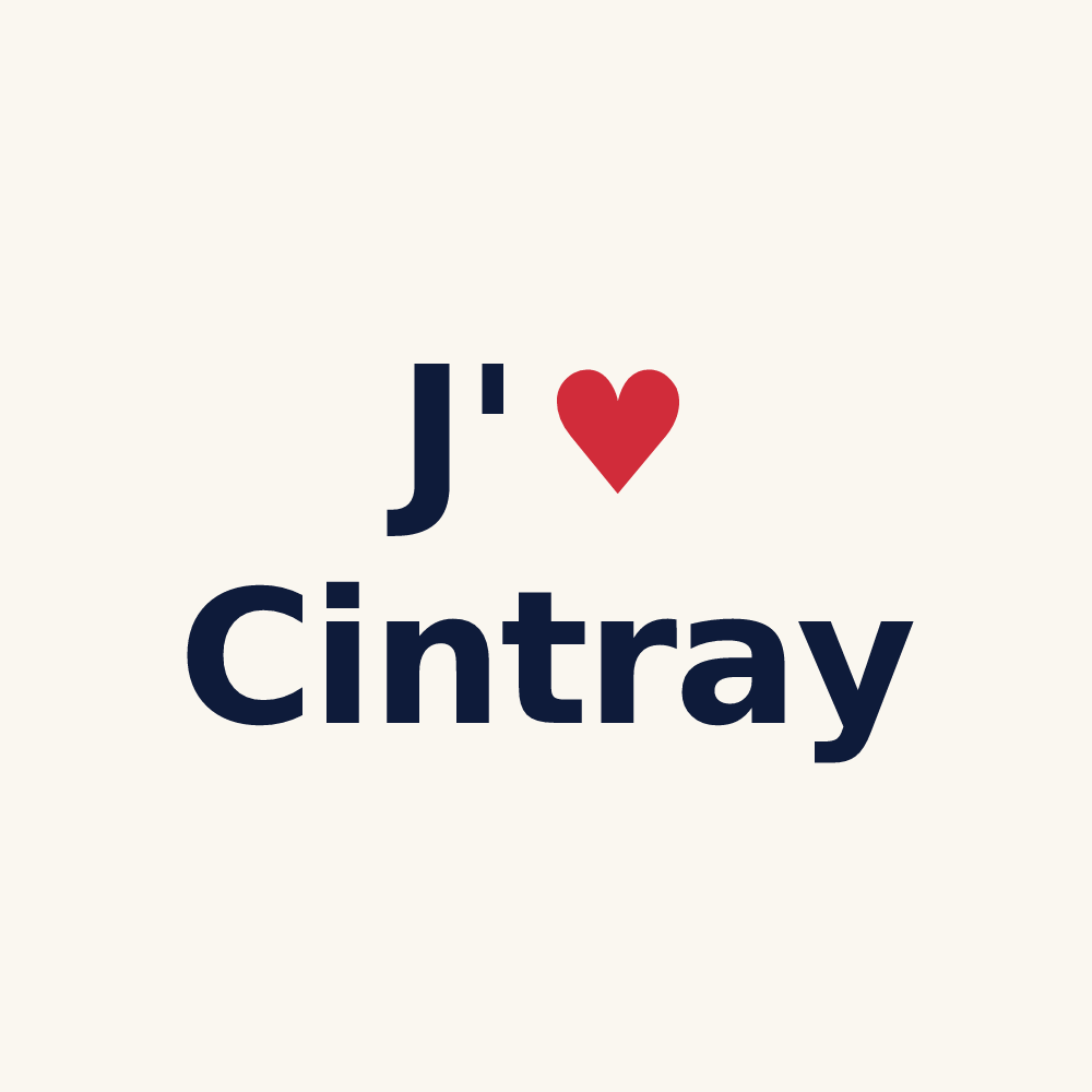 Tasse personnalisée Cintray — design J'aime Cintray