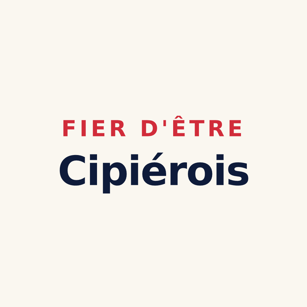 Tasse « Fier d'être Cipiérois » — design pour Cipières