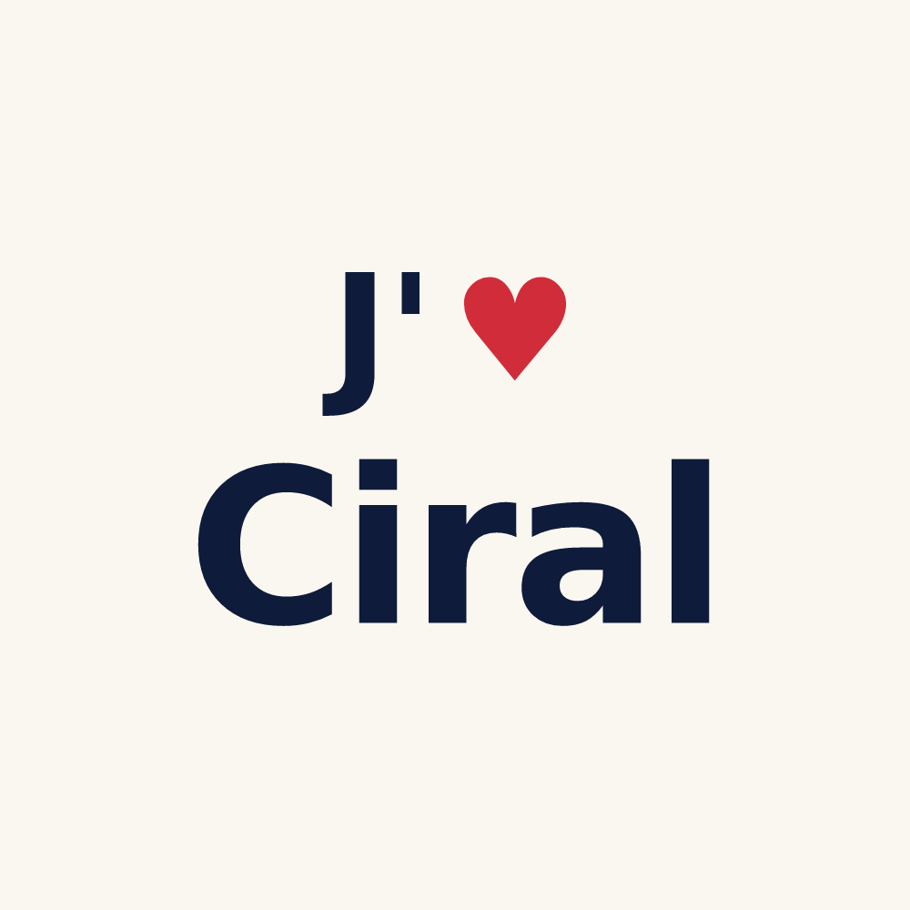 Tasse personnalisée Ciral — design J'aime Ciral