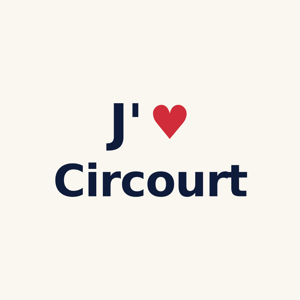 Tasse personnalisée Circourt — design J'aime Circourt