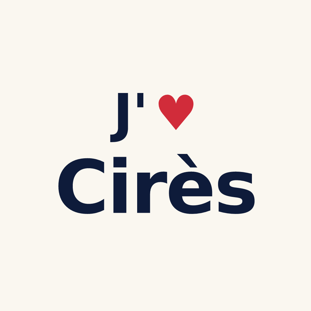 Tasse personnalisée Cirès — design J'aime Cirès