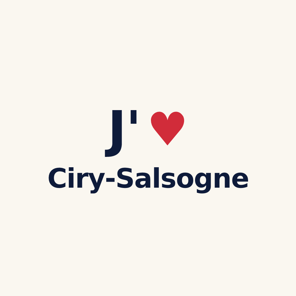 Tasse personnalisée Ciry-Salsogne — design J'aime Ciry-Salsogne