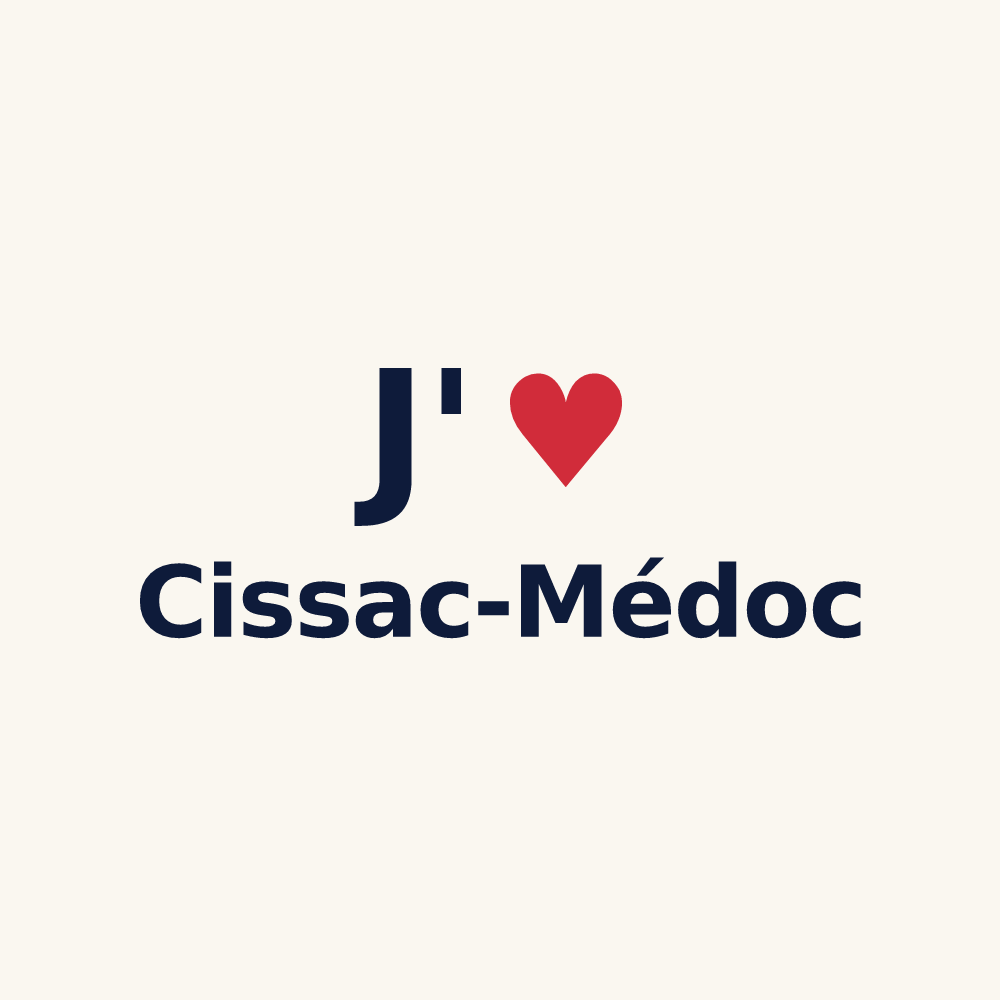 Tasse personnalisée Cissac-Médoc — design J'aime Cissac-Médoc
