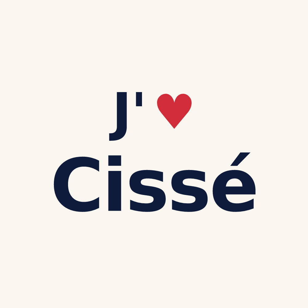 Tasse personnalisée Cissé — design « J'aime Cissé » imprimé sur la tasse