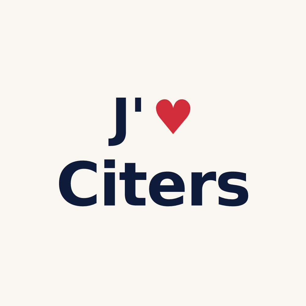 Tasse personnalisée Citers — design J'aime Citers