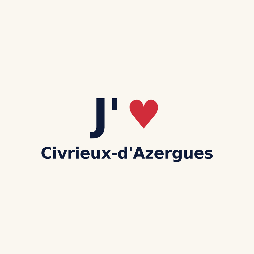 Tasse personnalisée Civrieux-d'Azergues — design « J'aime Civrieux-d'Azergues » imprimé sur la tasse