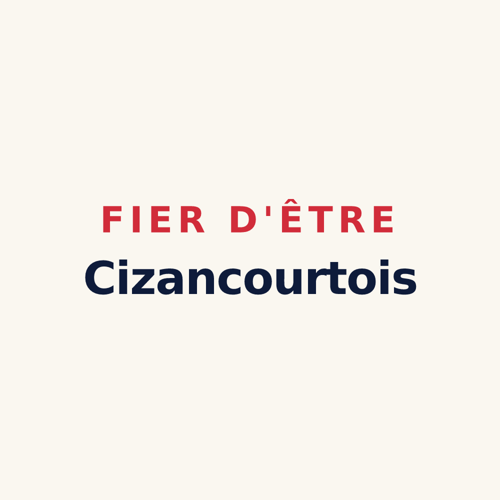 Tasse « Fier d'être Cizancourtois » — design pour Cizancourt