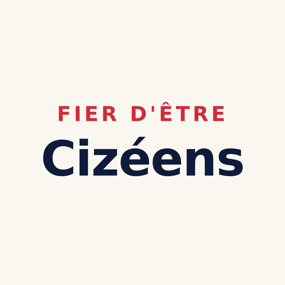 Tasse « Fier d'être Cizéens » — design pour Cizay-la-Madeleine