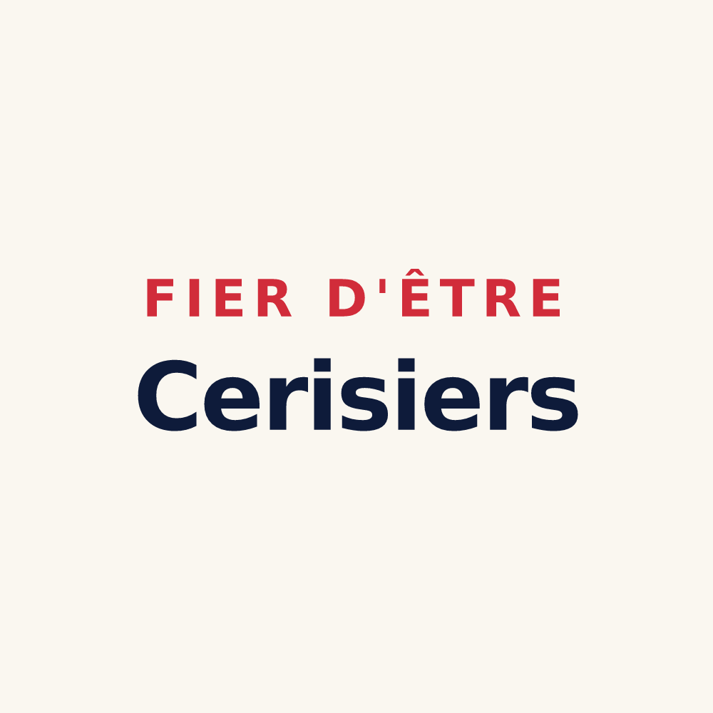 Tasse « Fier d'être Cerisiers » — design pour Cize