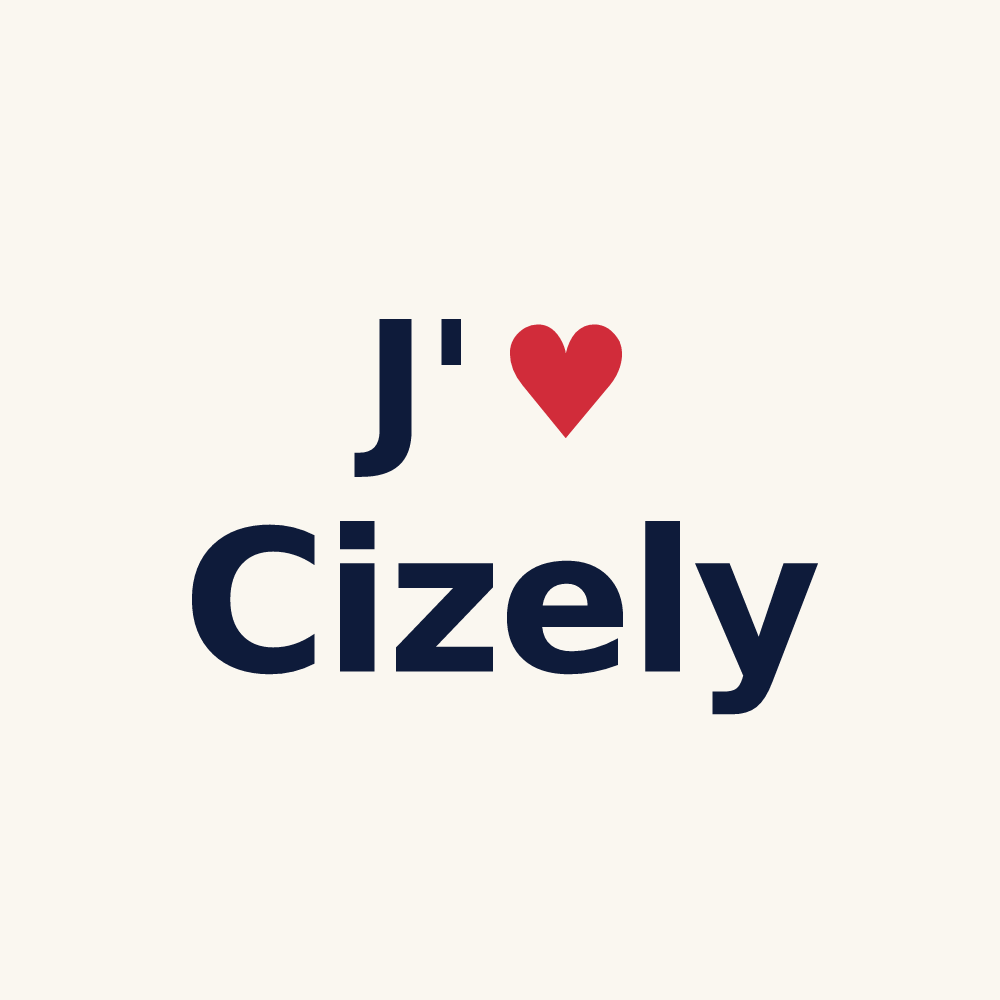 Tasse personnalisée Cizely — design J'aime Cizely
