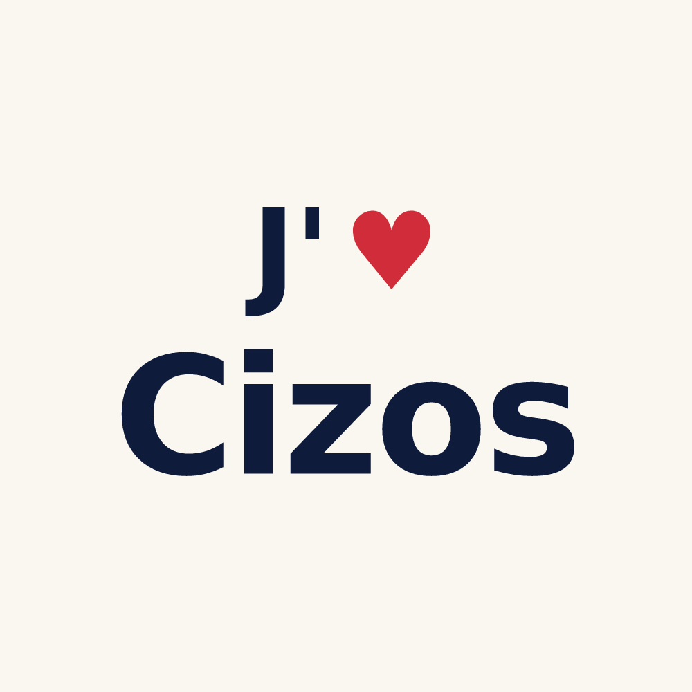 Tasse personnalisée Cizos — design J'aime Cizos
