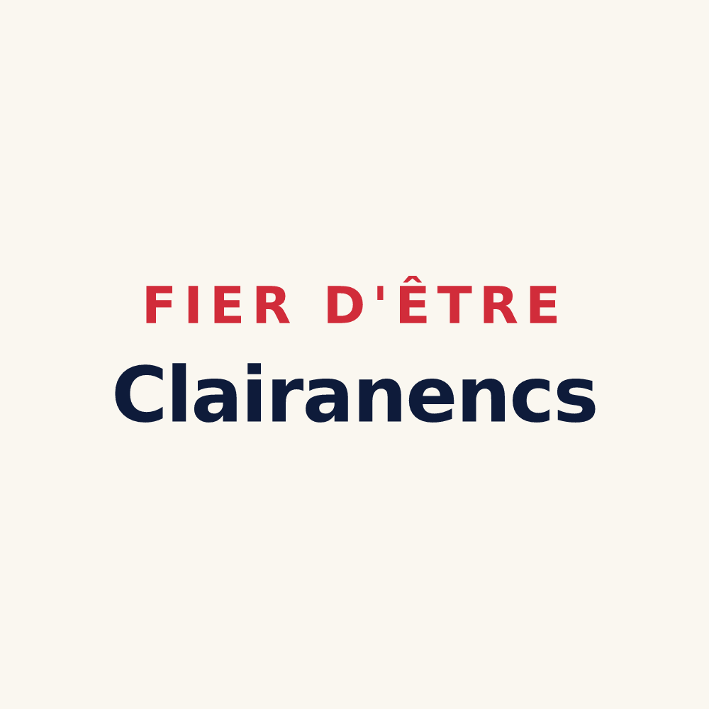 Tasse « Fier d'être Clairanencs » — design pour Claira