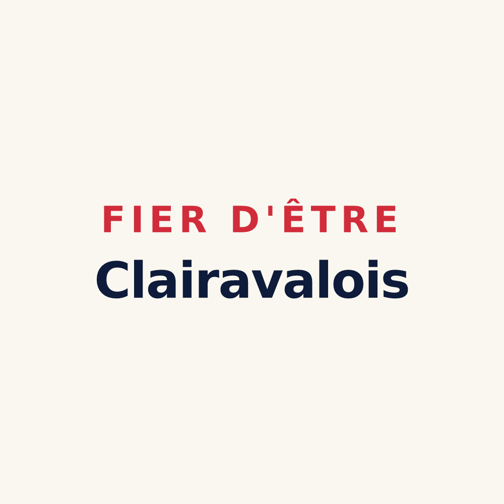 Tasse « Fier d'être Clairavalois » — design pour Clairavaux