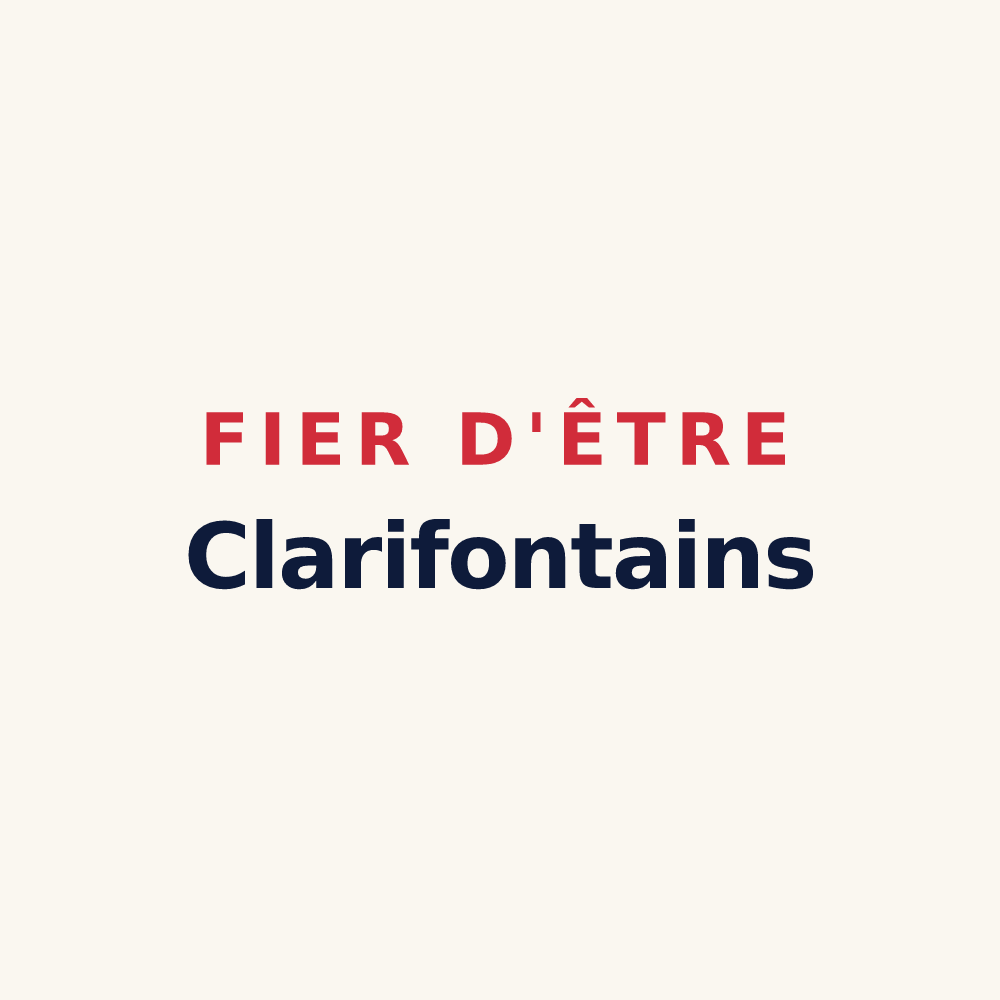Tasse « Fier d'être Clarifontains » — design pour Clairefontaine-en-Yvelines
