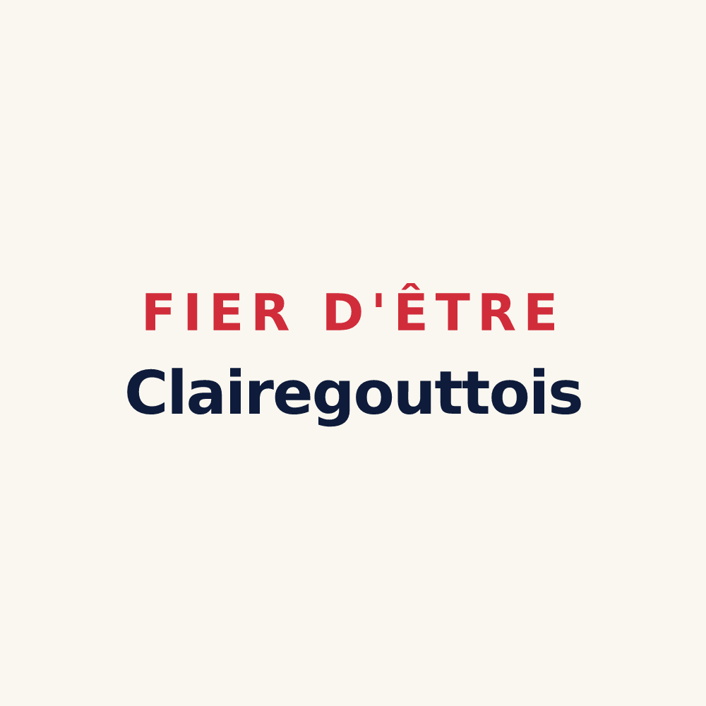 Tasse « Fier d'être Clairegouttois » — design pour Clairegoutte
